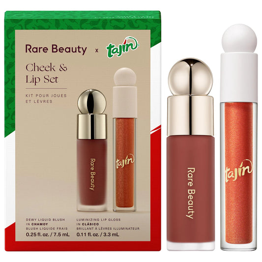 Pre Venta: Rare Beauty by Selena Gomez | Rare Beauty x Tajin Soft Pinch Liquid Blush & Positive Light Luminizing Lip Gloss Duo Set