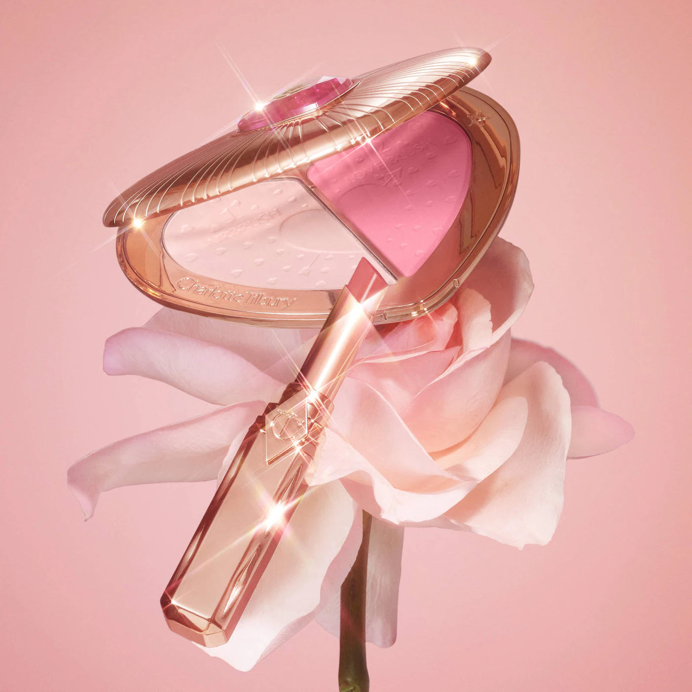 Pre Venta: Charlotte Tilbury | Pillow Talk Soulmates Airbrush Flawless Finish Brightening and Blush Powder Palette
