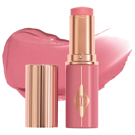Pre Venta: Charlotte Tilbury | Unreal Lip + Cheek Glow Blush Stick with Hyaluronic Acid