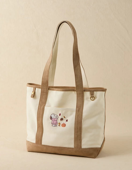 American Eagle AE Off-Duty Snoopy Tote Bag