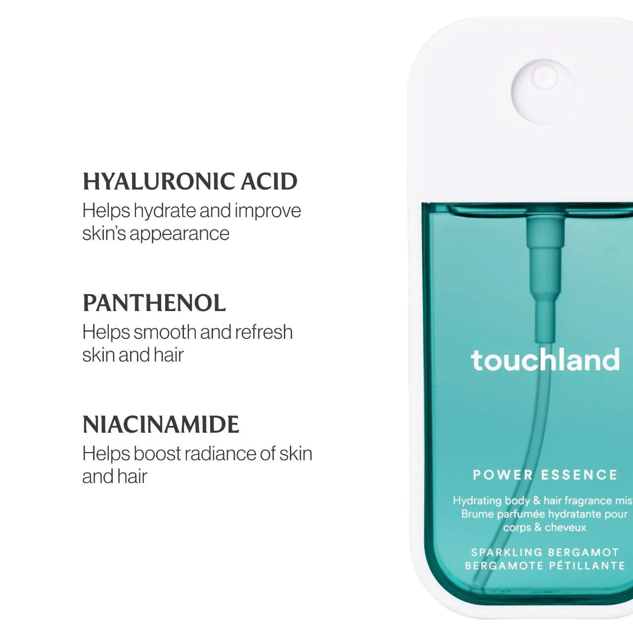 Pre Venta: Touchland | Sparkling Bergamot Power Essence Body & Hair Fragrance Mist