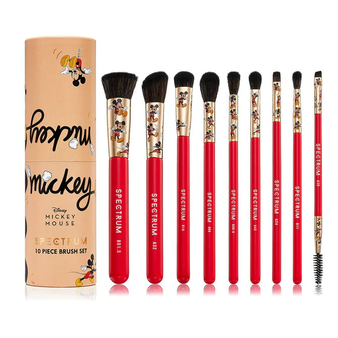 Spectrum Collections | Mickey Mouse 10 Piece Makeup Brush Set