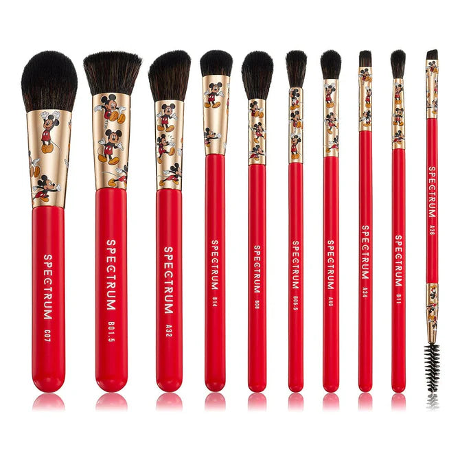 Spectrum Collections | Mickey Mouse 10 Piece Makeup Brush Set