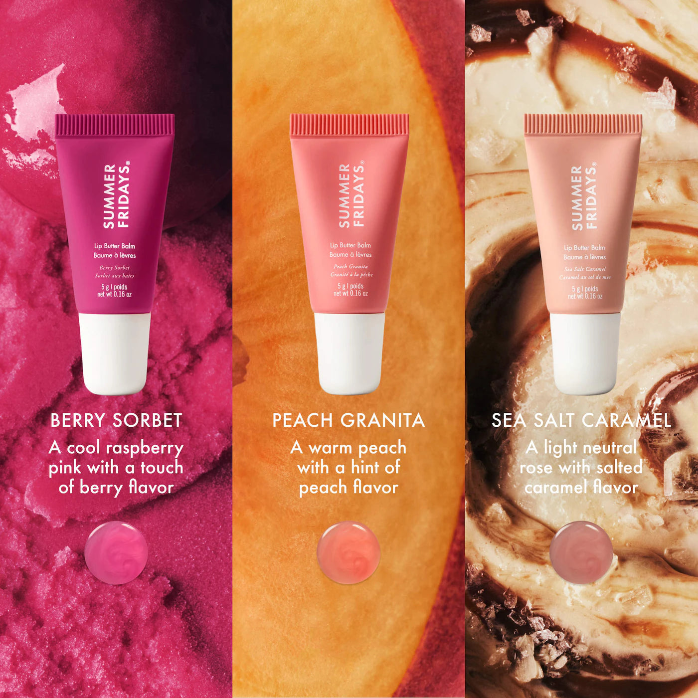 Pre Venta: Summer Fridays | The Sweet Summer Minis Lip Butter Balm Trio Set