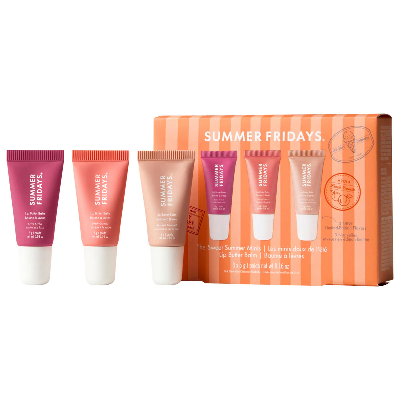 Pre Venta: Summer Fridays | The Sweet Summer Minis Lip Butter Balm Trio Set