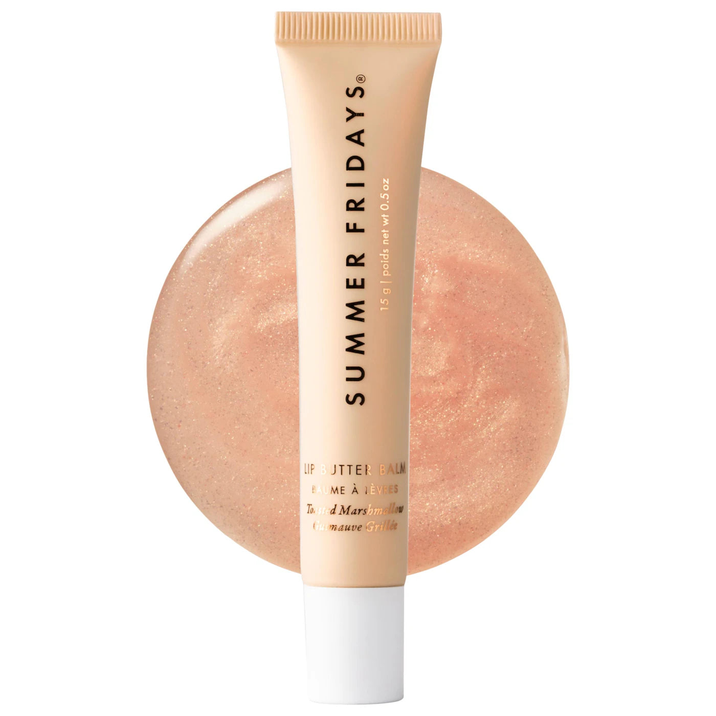 Pre Venta: Summer Fridays | Lip Butter Balm Treatment for Hydration + Nourishing Shine | Toasted Marshmallow