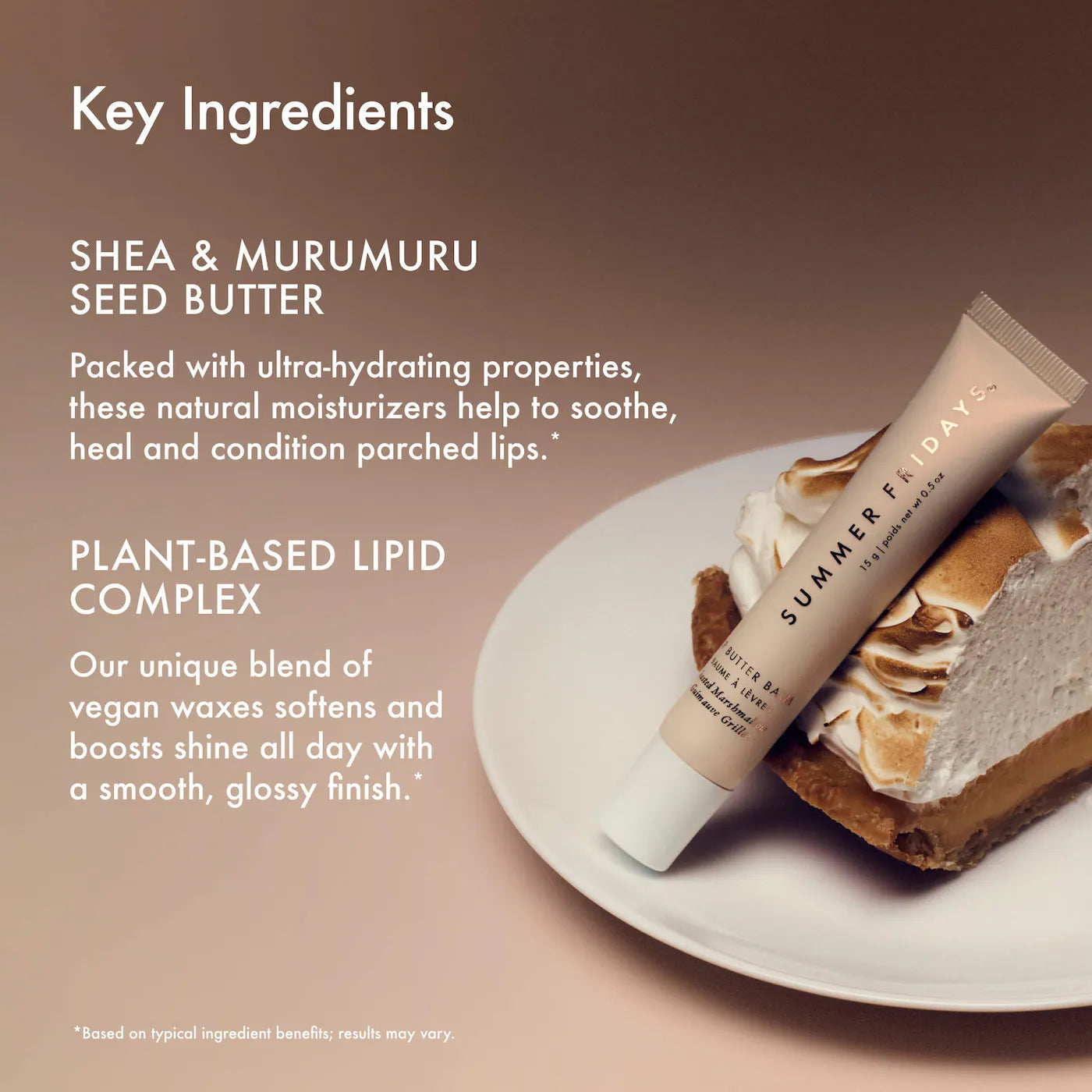 Pre Venta: Summer Fridays | Lip Butter Balm Treatment for Hydration + Nourishing Shine | Toasted Marshmallow