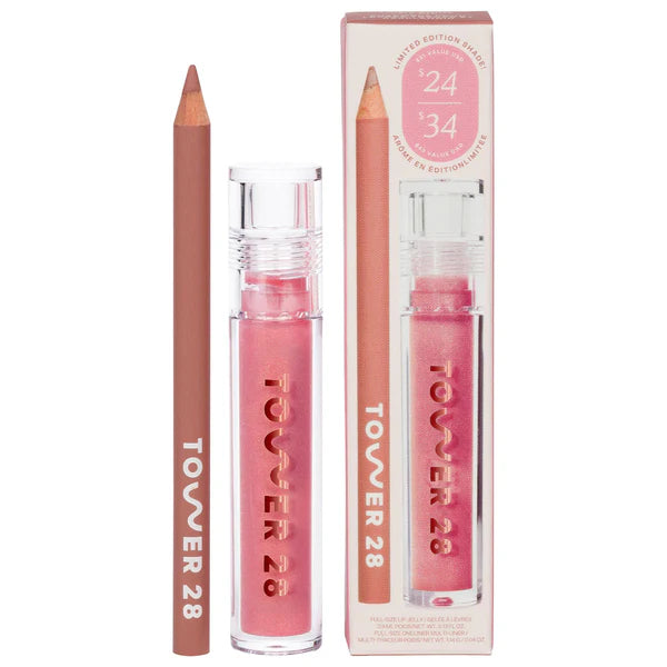 Tower 28 | Beauty Line + Shine Lip Liner and Lip Gloss Set