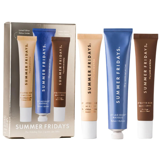 Pre Venta: Summer Fridays | The Holiday Trio Set with Lip Butter Balm in Hot Cocoa & Toasted Marshmallow