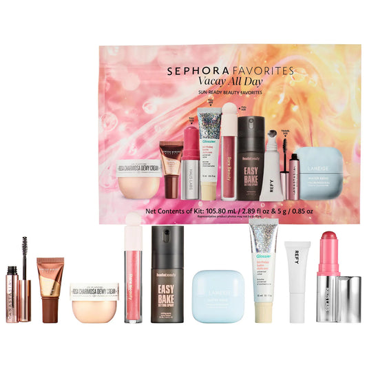 Pre Venta: Sephora Favorites | Vacay All Day Makeup and Skincare Value Set