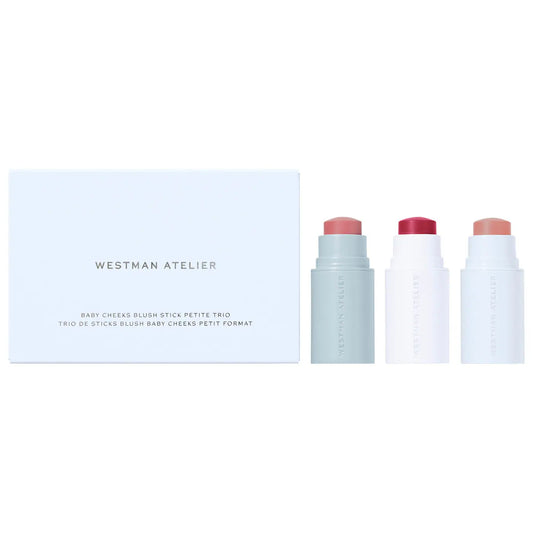 Pre Venta: Westman Atelier | Mini Baby Cheeks Lip + Cheek Cream Blush Stick Trio Gift Set