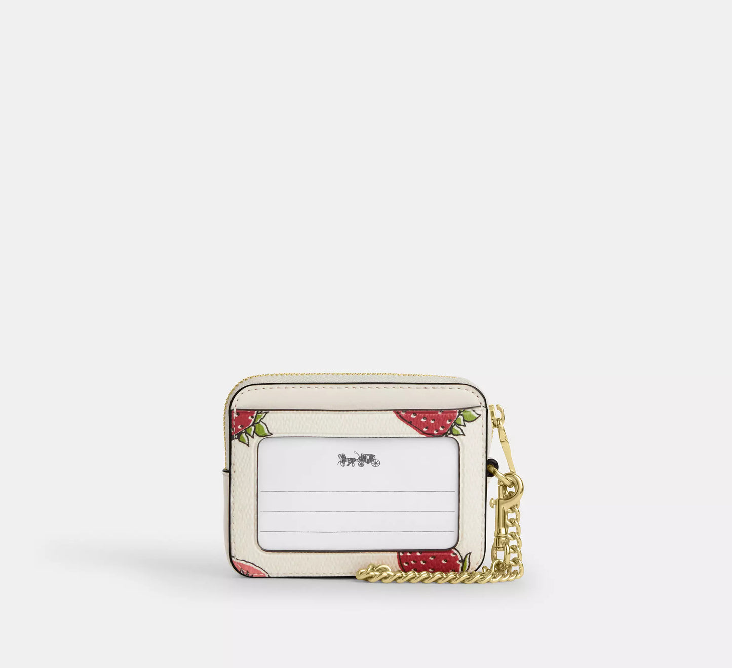 Pre Venta: Coach | Zip Card Case With Strawberry Print